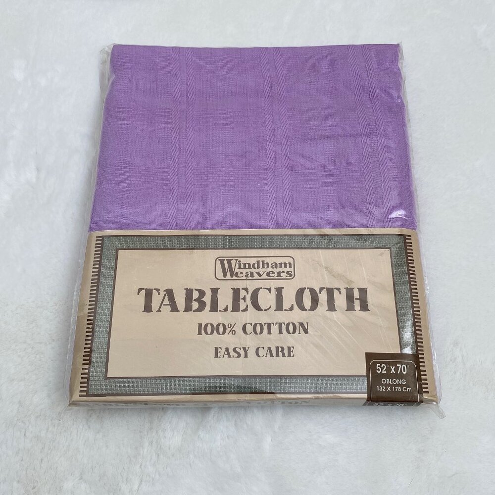 Windham Weavers Purple Oblong Tablecloth